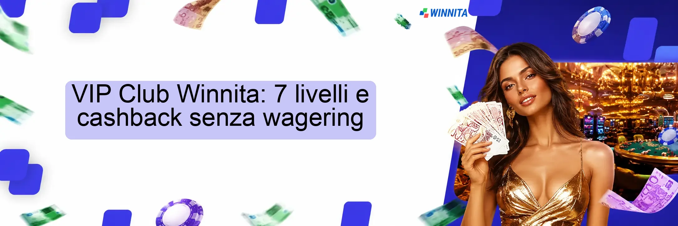 VIP Club Winnita: 7 livelli e cashback senza wagering